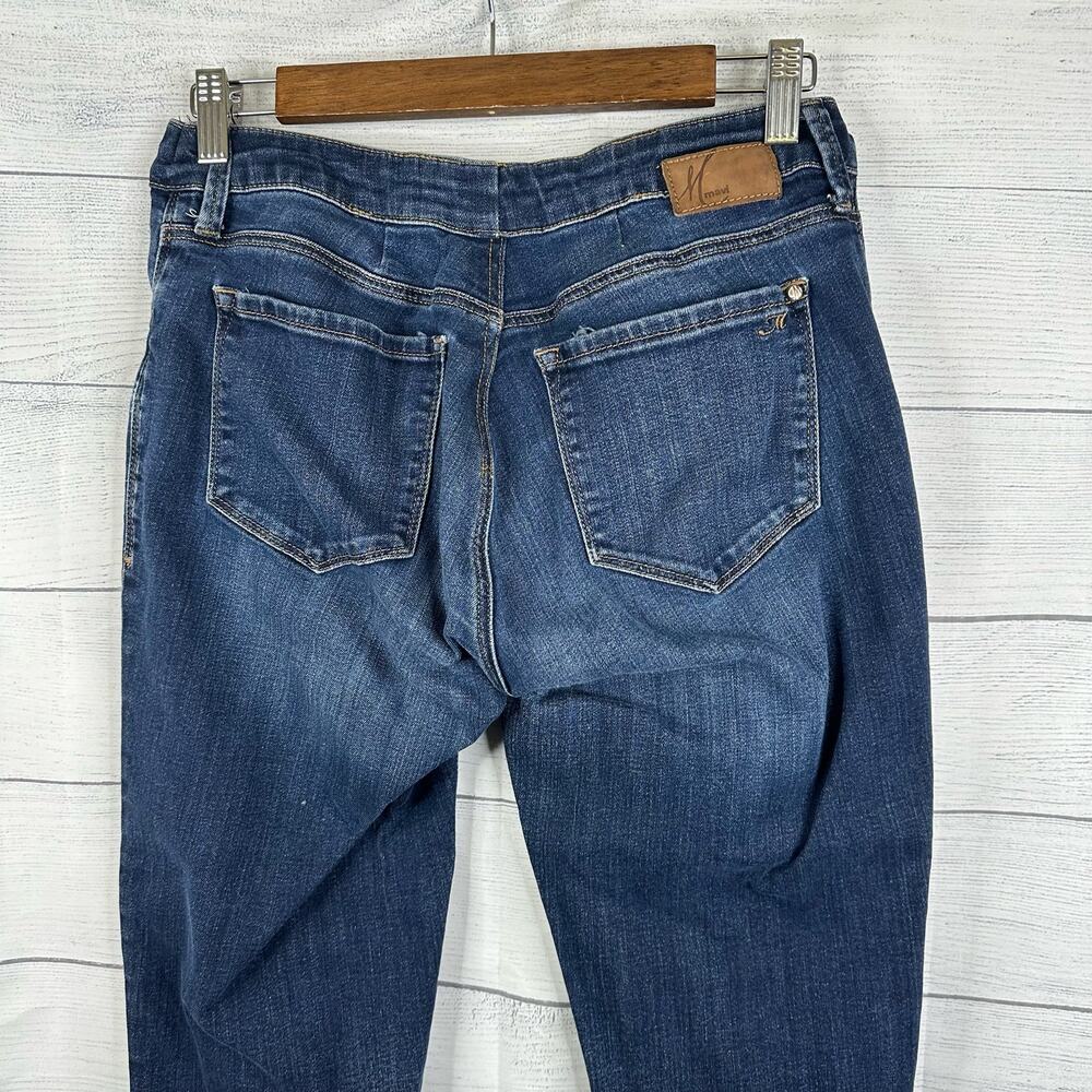 Mavi Womens size 29 Slim Ankle Whiskered Distressed Denim Jeans - Picture 5 of 9